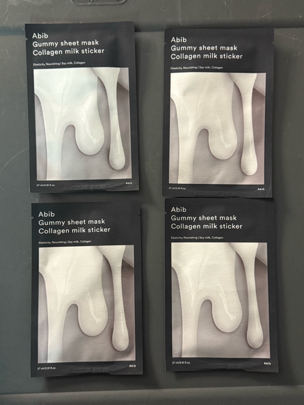 Abib Gummy Collagen Milk Sheet Mask (Set of 4)